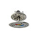 Jubilee pin with 2025 official logo, rhodium-plated 925 silver and enamel, 0.6 in s2