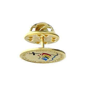 Spilla Giubileo 2025 colori argento 925 15 mm 2