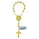 Single decade rosary of 2025 Jubilee, gold plated 925 silver s4