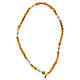 Elastic rosary bracelet of Our Lady of Lourdes for teens, olivewood beads s3