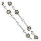 925 silver rosary with iridescent crystals rhinestones 6 mm Miraculous s3