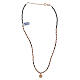 Collana Lourdes argento 925 rosé ematite rosa nera s5