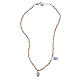 Collana Sacro Cuore ematite rosa 4 mm argento 925 rodiato s3