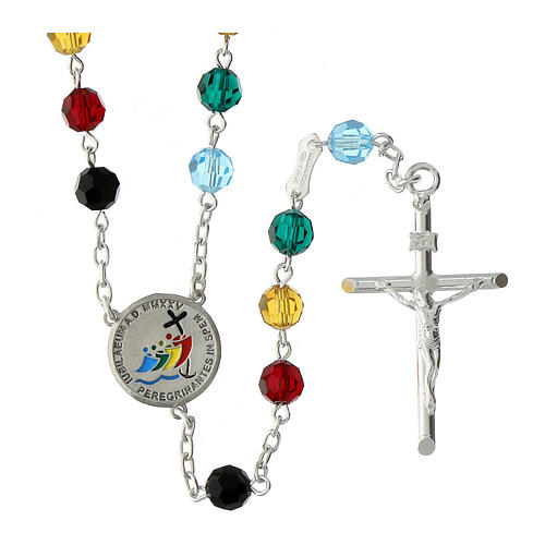 Rosary of 2025 Jubilee, 925 silver and enamel, 0.2 in Preciosa crystals 1