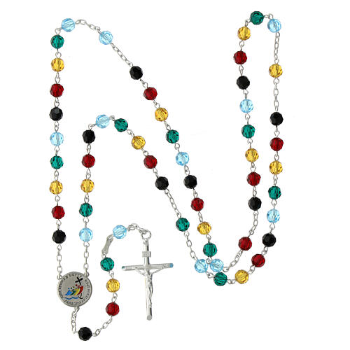 Rosary of 2025 Jubilee, 925 silver and enamel, 0.2 in Preciosa crystals 5