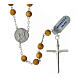 Olivewood rosary of 2025 Jubilee, 0.2 in beads and 925 silver medal s3