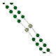 Rosary with aventurine beads of 0.24 in, green rhinestone balls, 925 silver s3