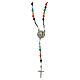 Jubilee 2025 Rosary rhodium-plated 925 silver enamel crystal cable 4 mm s1