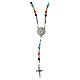 Jubilee 2025 Rosary rhodium-plated 925 silver enamel crystal cable 4 mm s2