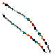 Jubilee 2025 Rosary rhodium-plated 925 silver enamel crystal cable 4 mm s3