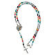 Jubilee 2025 Rosary rhodium-plated 925 silver enamel crystal cable 4 mm s4