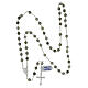 Rosary of Mexican agate, 0.24 in faceted beads, Miraculous Medal, 925 silver s4