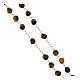 Rosary of tiger's eye, 0.24 in faceted beads, Miraculous Medal, 925 silver s3