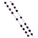 Rosary of amethyst, 0.24 in faceted beads, Miraculous Medal, 925 silver s3