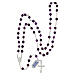 Rosary of amethyst, 0.24 in faceted beads, Miraculous Medal, 925 silver s4