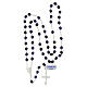 Rosary of lapis lazuli, 0.24 in faceted beads, Miraculous Medal, 925 silver s4