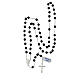 Rosary of onyx, 0.24 in faceted beads, Miraculous Medal, 925 silver s4