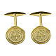 Gemelli Medaglia San Benedetto argento 925 dorato s1