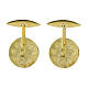 Gemelli Medaglia San Benedetto argento 925 dorato s2