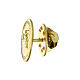 Jubilee breastpin with gold plated logo, 925 silver, 0.6 in s2