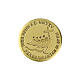 Broche Jubileo plata 925 dorada logotipo neutral 15 mm s1