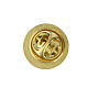 Golden 925 silver Jubilee pin with logo 15 mm s3