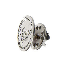 Jubilee breastpin with logo, 925 silver, 0.6 in