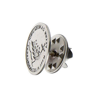 Pin Jubileu prata 925 logótipo gravado 15 mm 2
