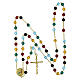 Gold plated silver rosary of the 2025 Jubilee with 0.02 in Preciosa beads s5