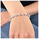 Pulsera colgante Jubileo 2025 logotipo granos lisos 6 mm plata 925 s3