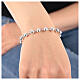Jubilee 2025 charm bracelet with smooth beads 6mm and logo 925 silver s3