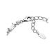 AMEN bracelet of baguettes of white rhinestones, rhodium-plated 925 silver s2