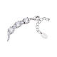 AMEN tennis bracelet with white rhinestones of two sizes, 925 silver s2