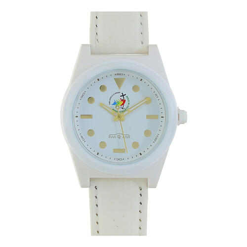 Watch with Jubilee 2025 official logo, dull white 1