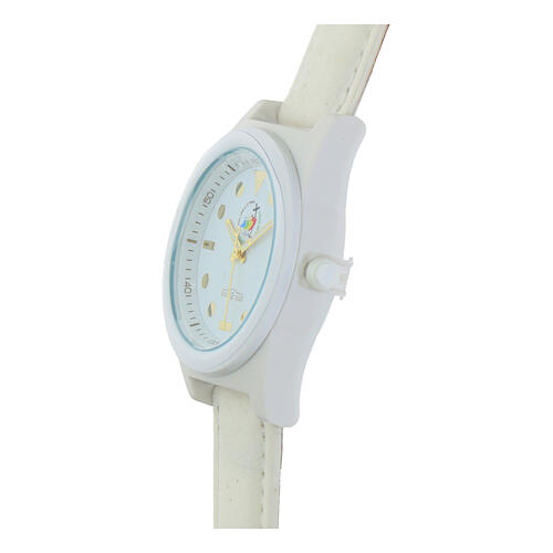 Watch with Jubilee 2025 official logo, dull white 3