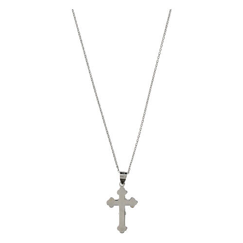 Collar plata 925 cruz cáliz dorado comunión Benedictus 3