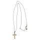 Colar prata 925 cruz cálice dourado Comunhão Benedictus s5