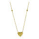 Collier doré coeur zircons argent 925 Agios s3