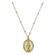 Collana dorata Agios Madonna Miracolosa argento 925 s1