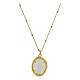 Collana dorata Benedictus Madonna Miracolosa argento 925 s3