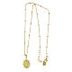 Collana dorata Madonna Miracolosa argento 925 zirconi Agios s4