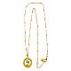 Gold plated necklace by Benedictus, Nativity with rhinestones and 925 silver s5
