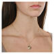 925 Silver Mary and Child Golden Necklace Zircons Agios s2