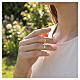Collar dorado cruz zircones blancos plata 925 Benedictus s2