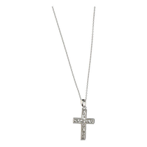 Agios necklace of 925 silver, cross with tree of life 3