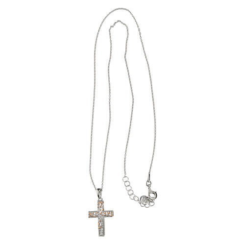 Agios necklace of 925 silver, cross with tree of life 4