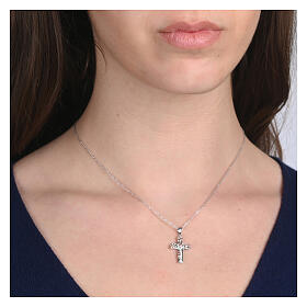 Collana argento 925 croce albero vita Agios