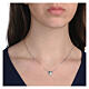 Collier argent 925 coeur zircons blancs Agios s2