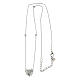 Collier argent 925 coeur zircons blancs Agios s4