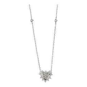 Collana argento 925 cuore zirconi bianchi Agios